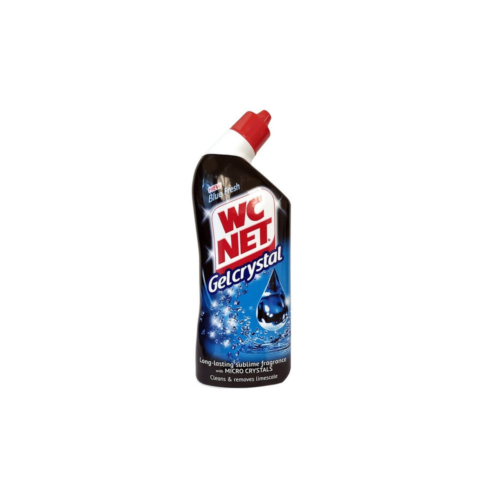 WC Net Toilet Cleaner Gel Crystal Blue Fresh 750 ml