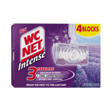 مكعبات تنظيف المرحاض WC Net Intense برائحة اللافندر المنعشة 4 قطع