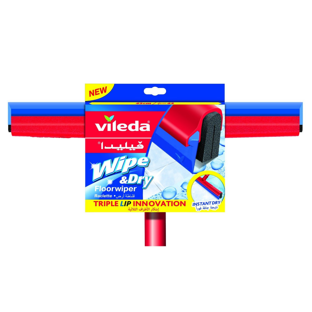 Vileda Wipe, And Dry Floor Wiper With Hndle 1Pc