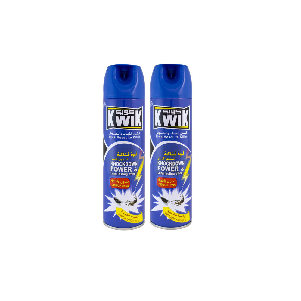 Kwik Odorless Insecticide 400ml 2 Pieces