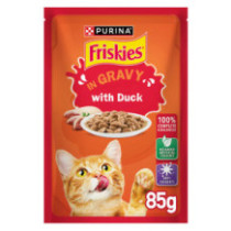 Friskies Cat Duck Broth Bag 85g