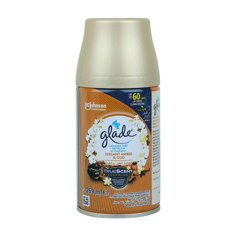 Glade Automatic Air Freshener Refill Elegant Amber And Oud 269ml