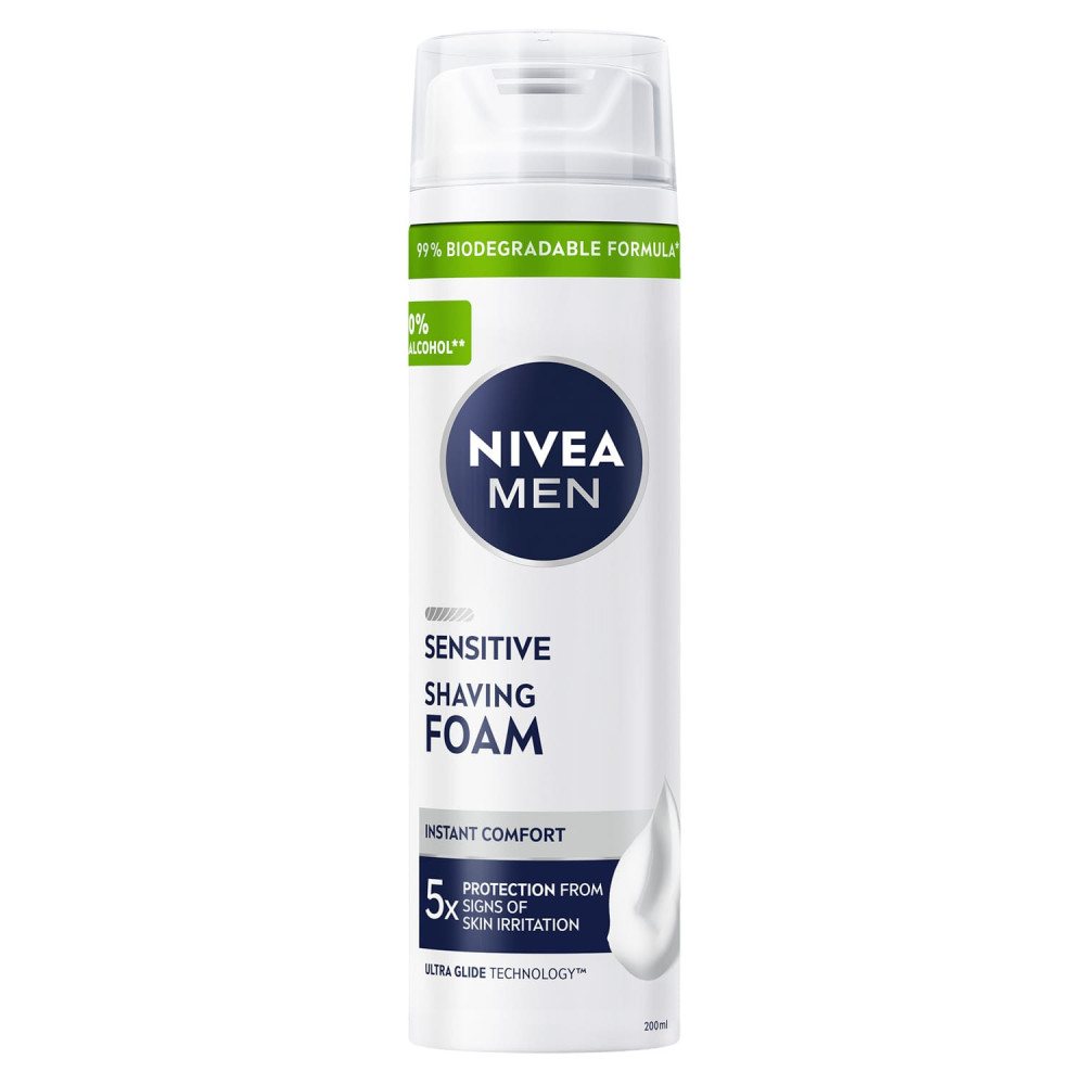 Nivea Instant Protection Non-Alcohol Shaving Foam - 200ml