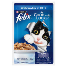 Envelope Flax Sardines Jelly for 85g Cats