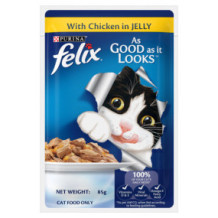Flex Chicken Food Jelly Cat 85g