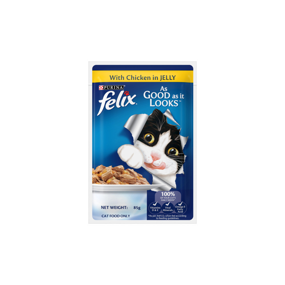 Flex Chicken Food Jelly Cat 85g