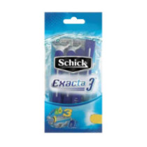 Schick Exacta 3 Disposable Razors With Aloe 3 Blades 4Pcs