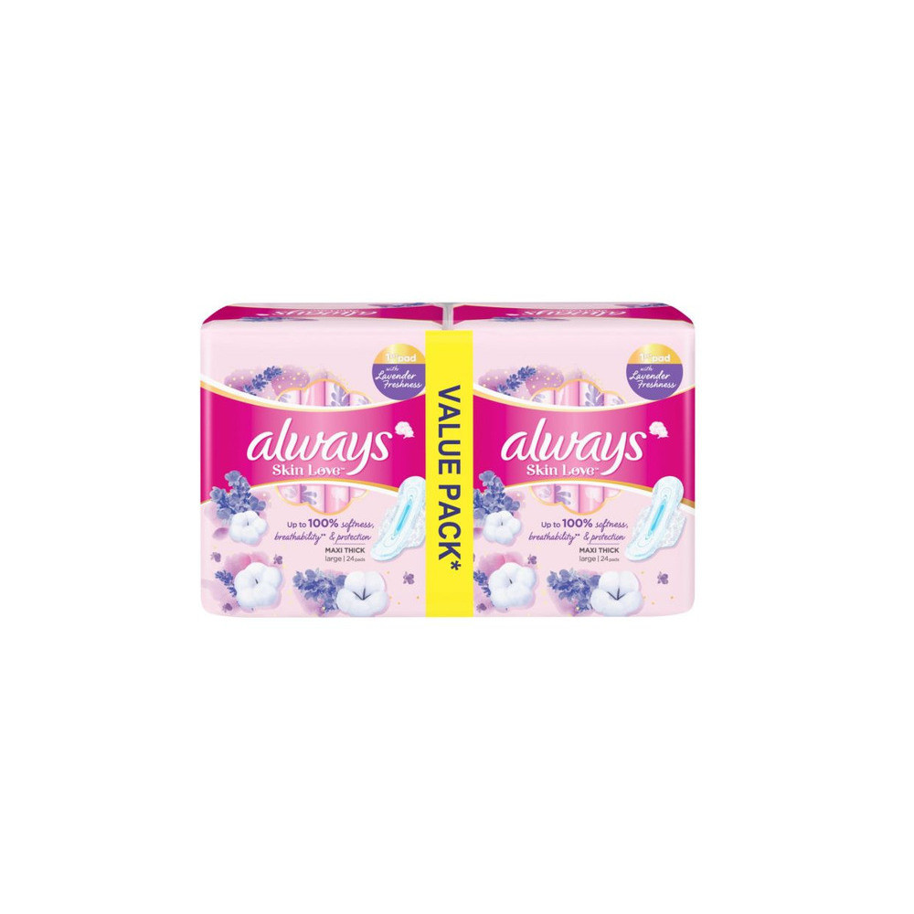 Always Skin Love With Natural Lavender 2x24 Pieces