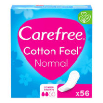 Carefree Unscented Daily Sanitary Pads Medium Size 56 Pads