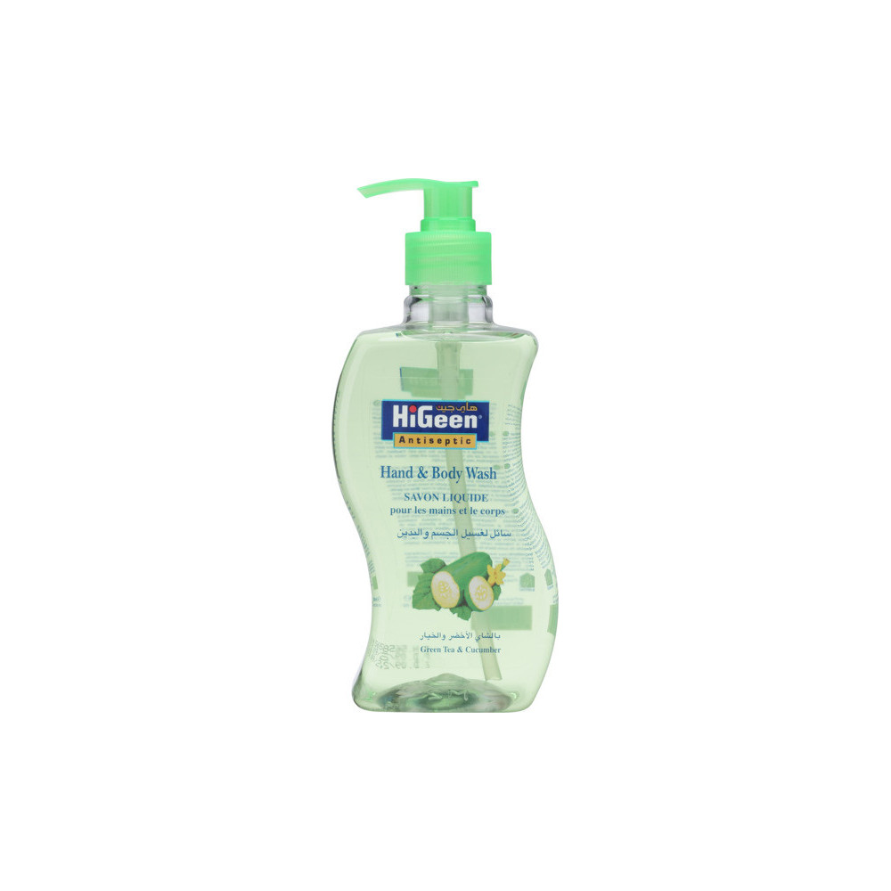 HiGeen Green Tea Cucumber Hand & Body Wash 500 ml