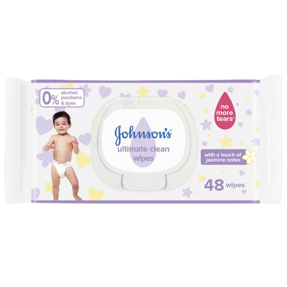 Johnson's Baby Wipes Ultimate Clean Pack 48 Wipes