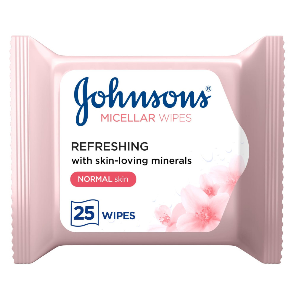 Johnson's Face Wipes Refreshing Normal 25 Wipes