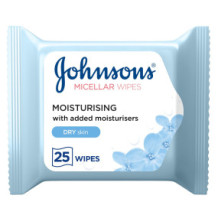 Johnson's Wipes Moisturizing Micellar Makeup Remover 25 Wipes