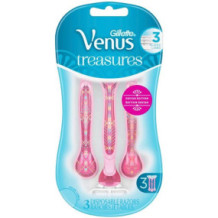GILLETTE VENUS DISPOSABLE RAZORST REASURES PINK 3pcs