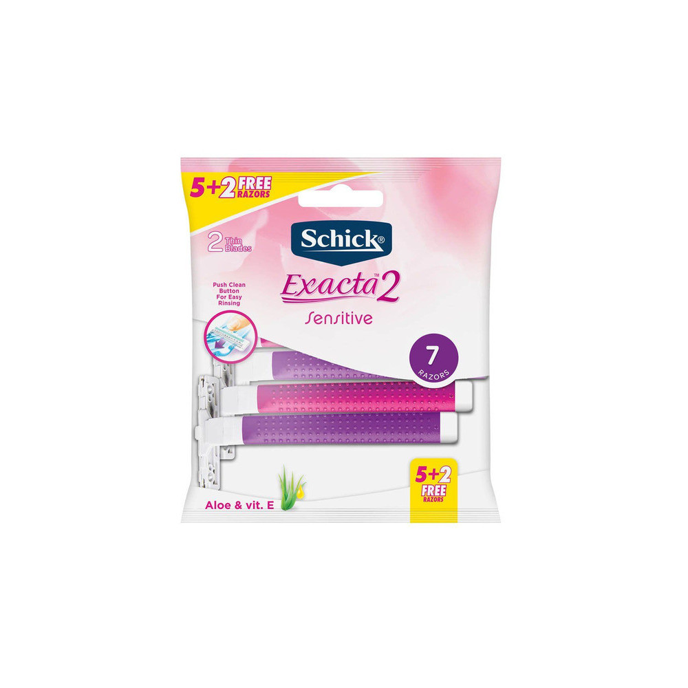 Schick Exacta 2 Female Disposable Razors Sensitive 5+2