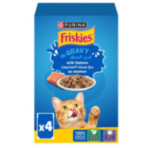 Friskes Gravy With Salmon 85g 4 Pieces