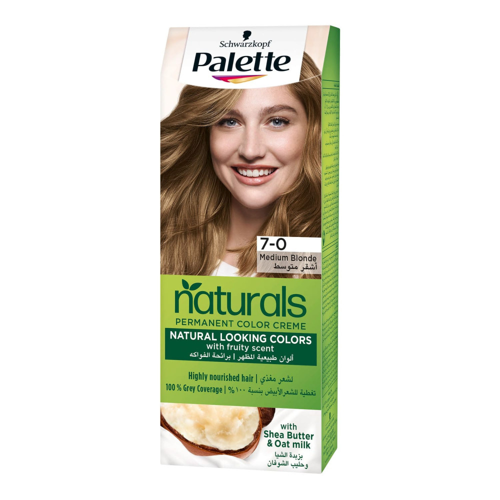 Paletti Natural Hair Dye with Argan Oil Semi Kit Medium Blonde 0-7