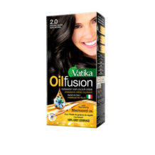 Fatika Colored Hair Dye Cream Black 2/0