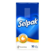 Silpack Paper Tissue Pocket 10 Pieces 4 Layers 21.5cm x 21.5cm Soft Touch