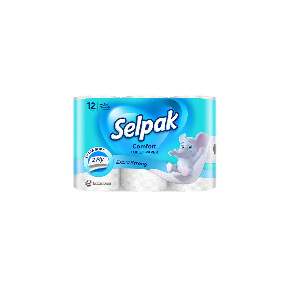 Silpack Bath Towel Roll 150 Double Sheets 9.6cm 12cm 12 Rolls
