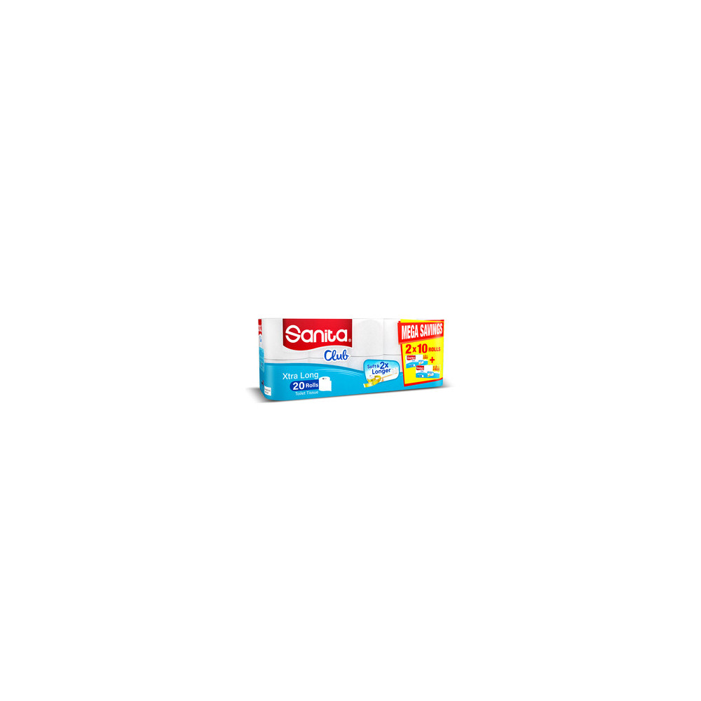 Sanita Club Bath Paper Economy Pack 20 Rolls