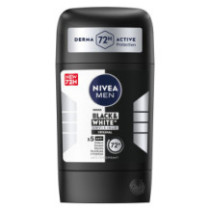 Nivea Men Black & White Invisible Anti-Perspirant Deodorant Stick Original 72H Active Protection 50 ml