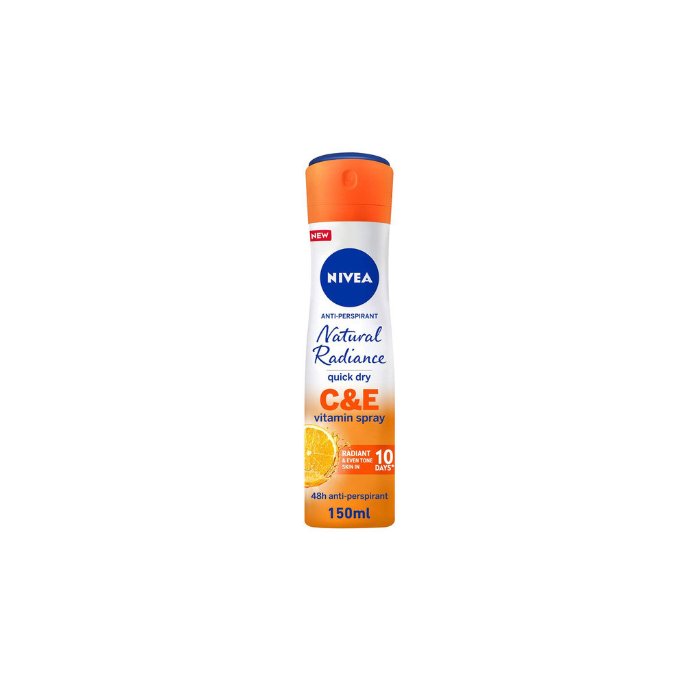 Nivea Natural Radiance Vitamin C&E Antiperspirant Spray for Women 150 ml