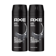 X Deodorant Black 150 Ml 2 Pieces