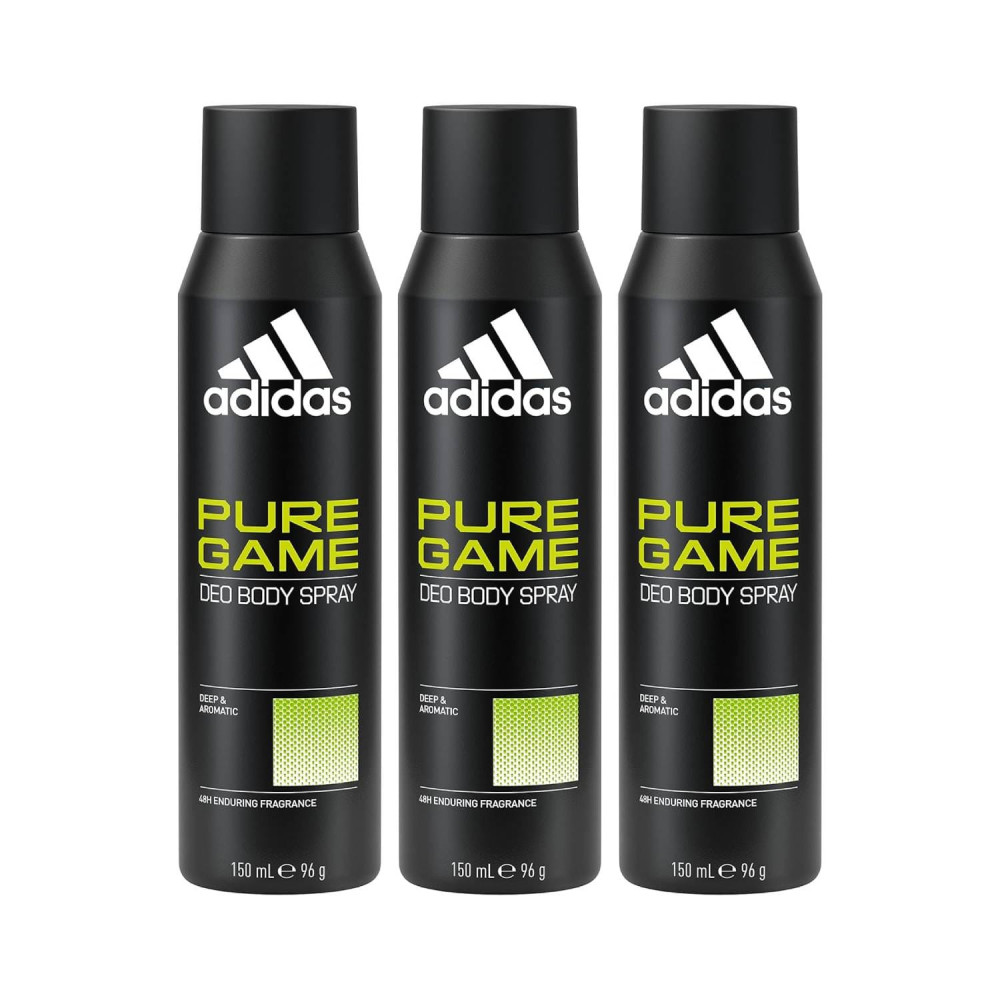 Adidas Pure Game Deo Body Spray Value Pack 3 x 150 m