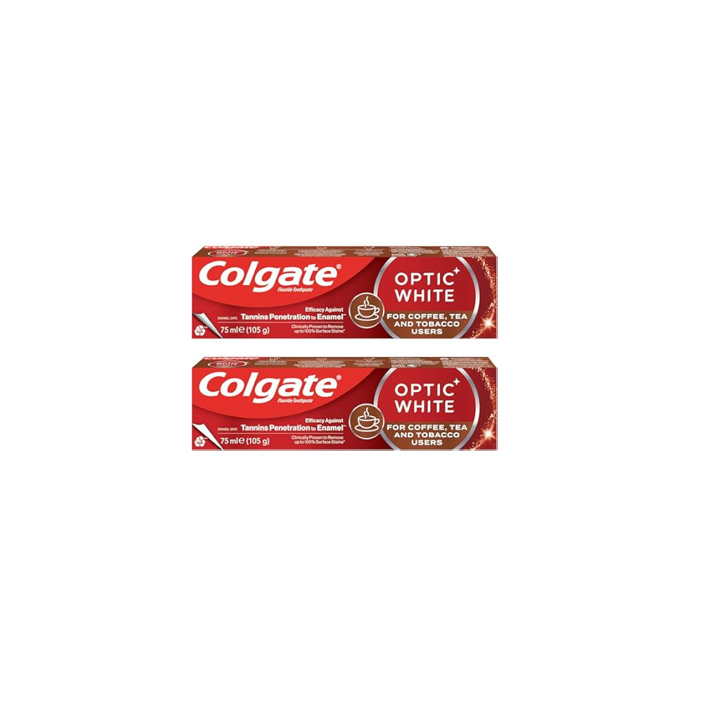 Colgate Optic Smoker's Toothpaste 75 ml 2 pcs