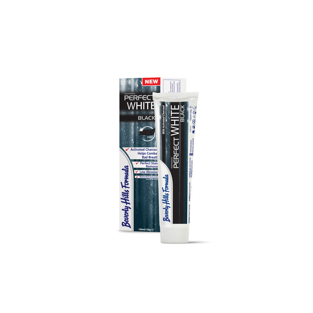 Perfect White Black Remineralisation Repair Whitening Charcoal Toothpaste 100ml