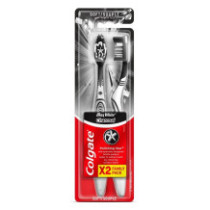 Colgate Medium Charcoal Toothbrushes (Pack of 2)