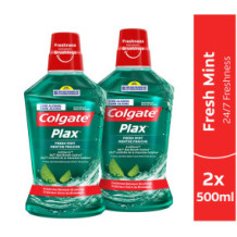 Colgate Plax Mouthwash Freshmint Green 500ml x 2PCS