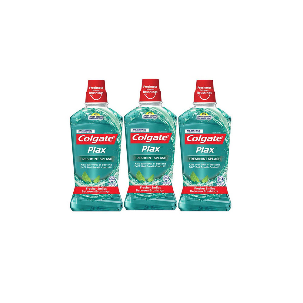 Colgate Mouth Wash Plax Fresh Mint 3X250Ml