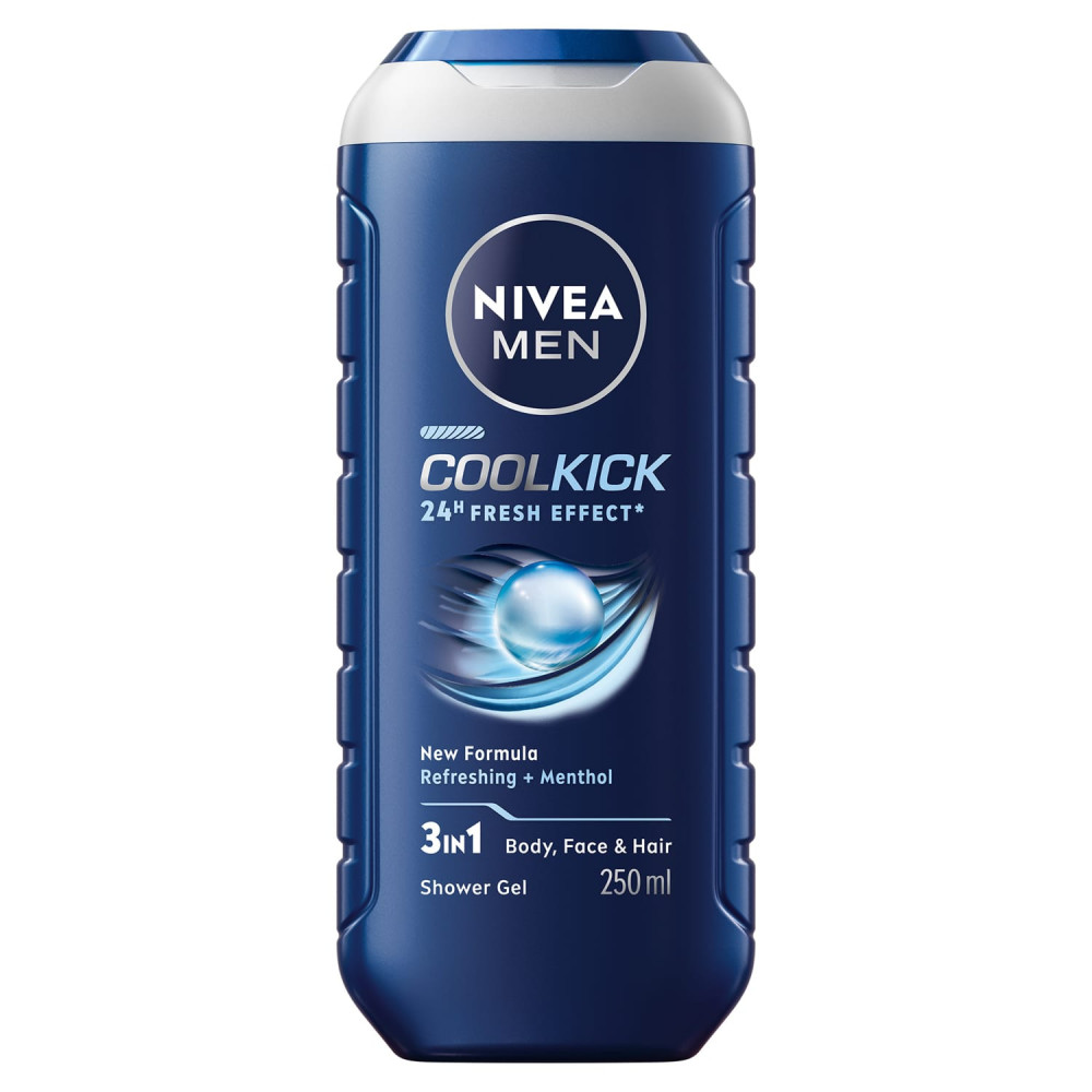 Nivea Men 3in1 Cool Kick Shower Gel 250 ml