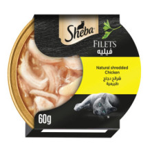 Sheba Fillet Wet Cat Food Natural Chicken Slices Dome 60 gm