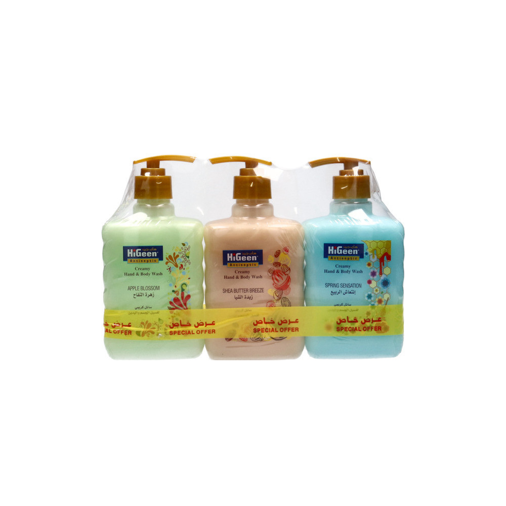 Higeen Liquid Body Wash and Cream 3 Pieces