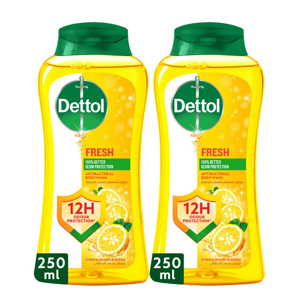 Dettol Shore Lemon Gel 250 ml 2 Pieces