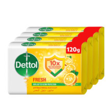 Dettol Bar Soap Fresh 120Gx4