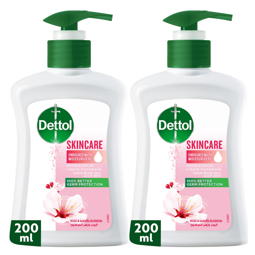 Dettol Anti-bacterial Handwash Skincare 2 x 200ml