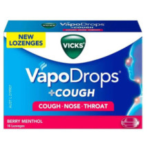 Vicks Vapodrops Lozenges - Menthol Raspberry Flavor 16Tablets