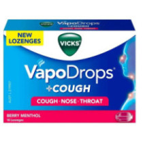 Vicks Vapodrops Lozenges - Menthol Raspberry Flavor 16Tablets