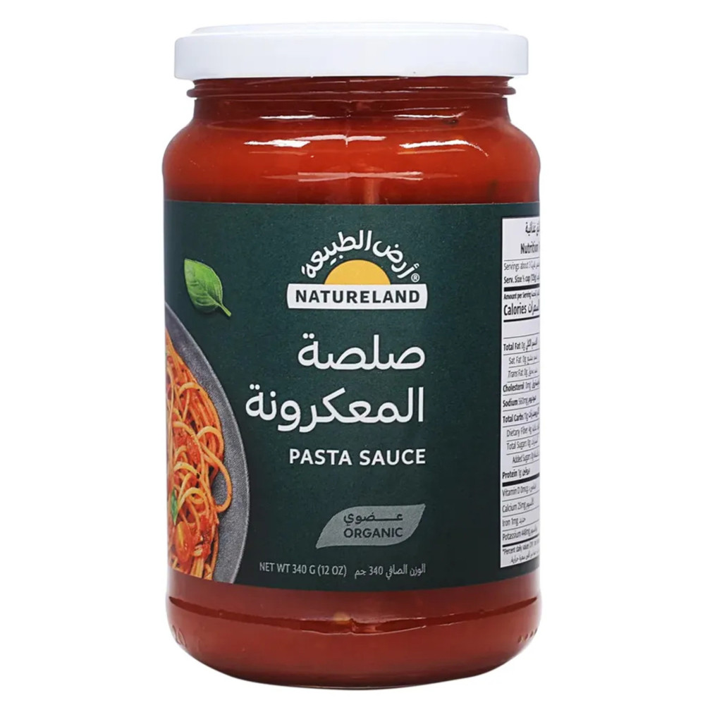 أرض الطبيعة صلصة المعكرونة العضوية 340 غرام