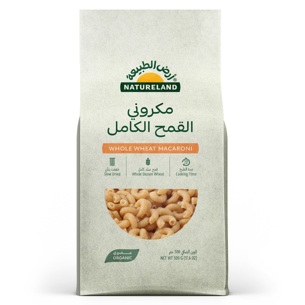 Natureland Organic Whole Wheat Macaroni 500 Gm