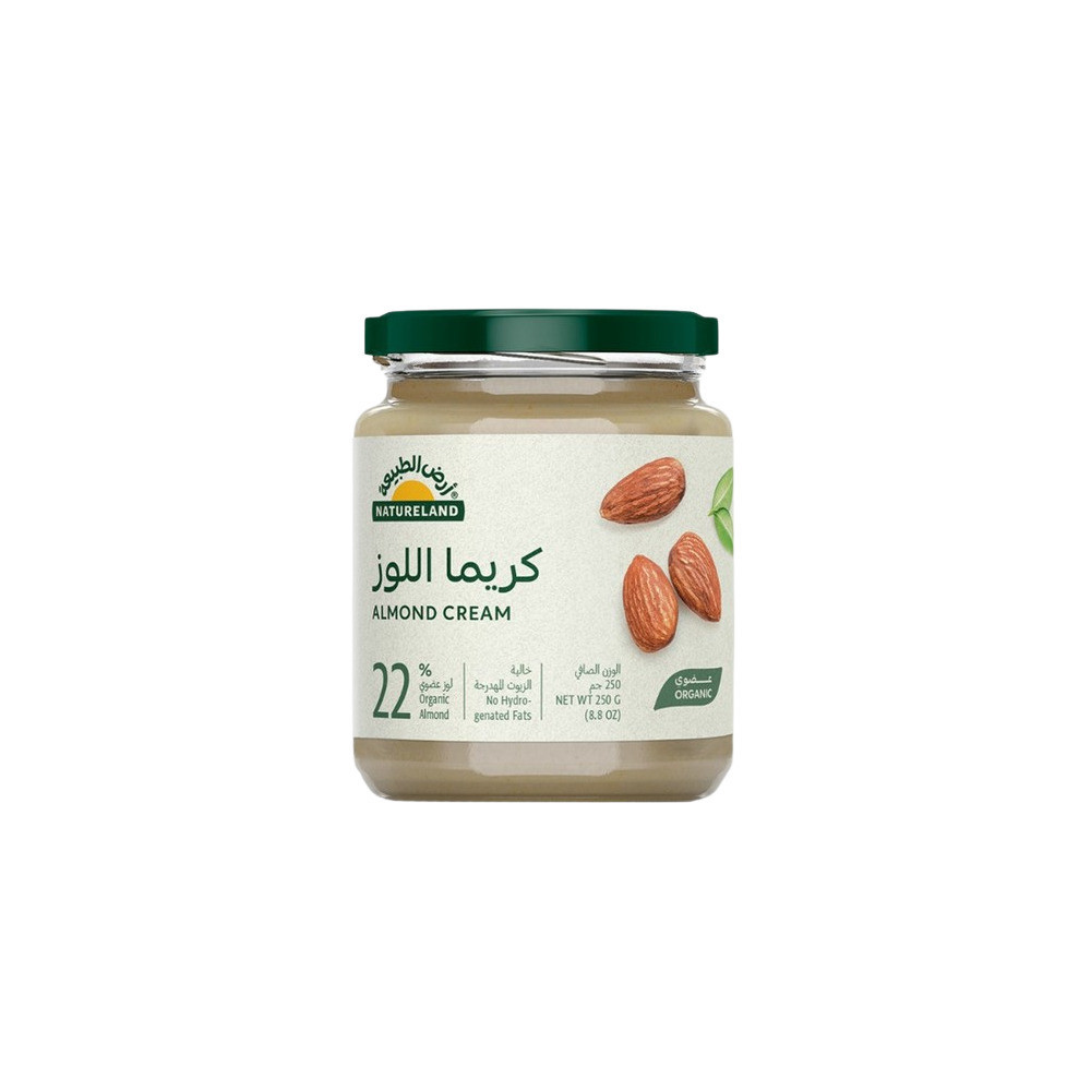 Natureland Organic Cream Almond 250g - Pack of 1 Brown