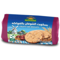 أرض الطبيعة بسكويت الشوفان العضوي بالفواكه 300 جم