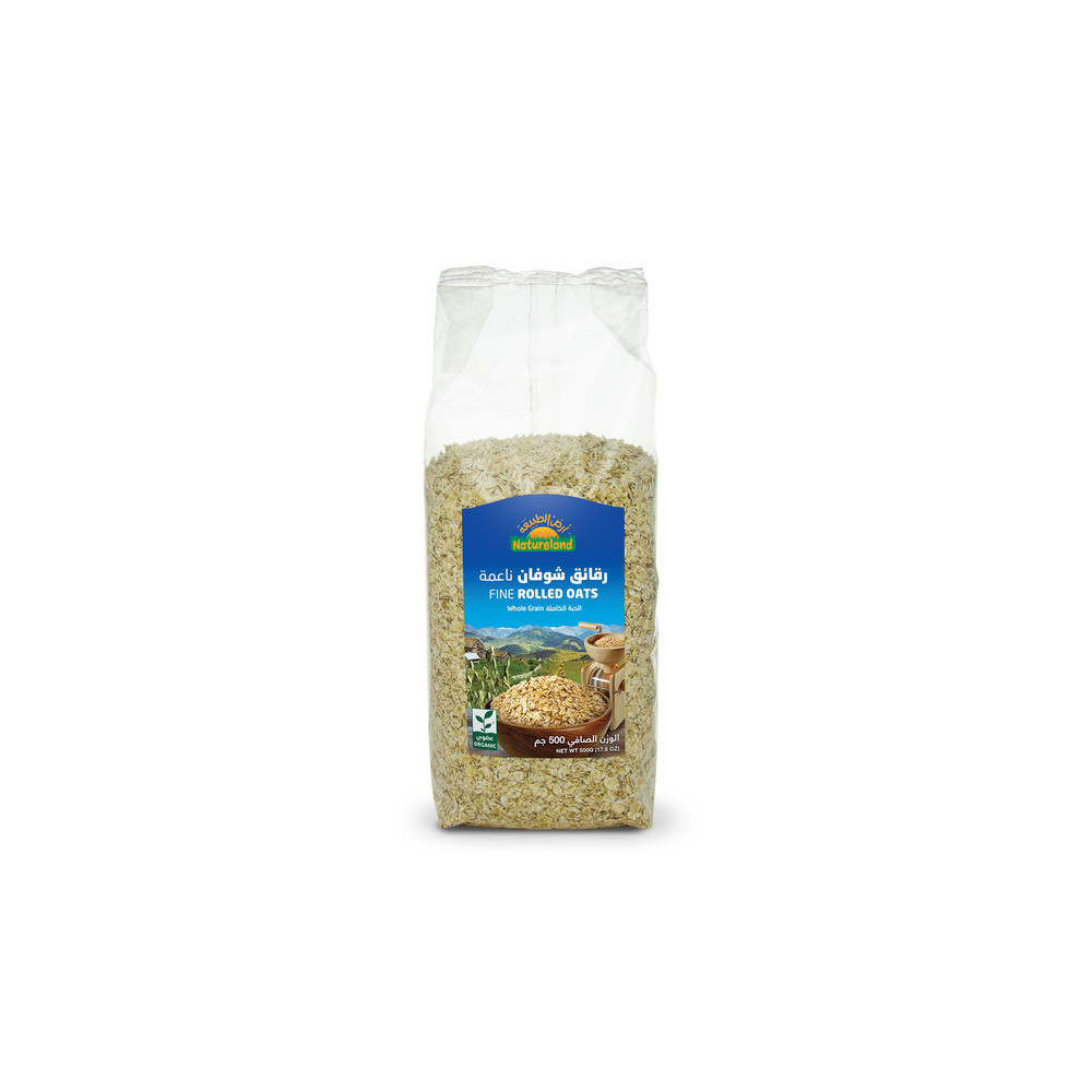 Natureland Organic Fine Oat Flakes 500gm