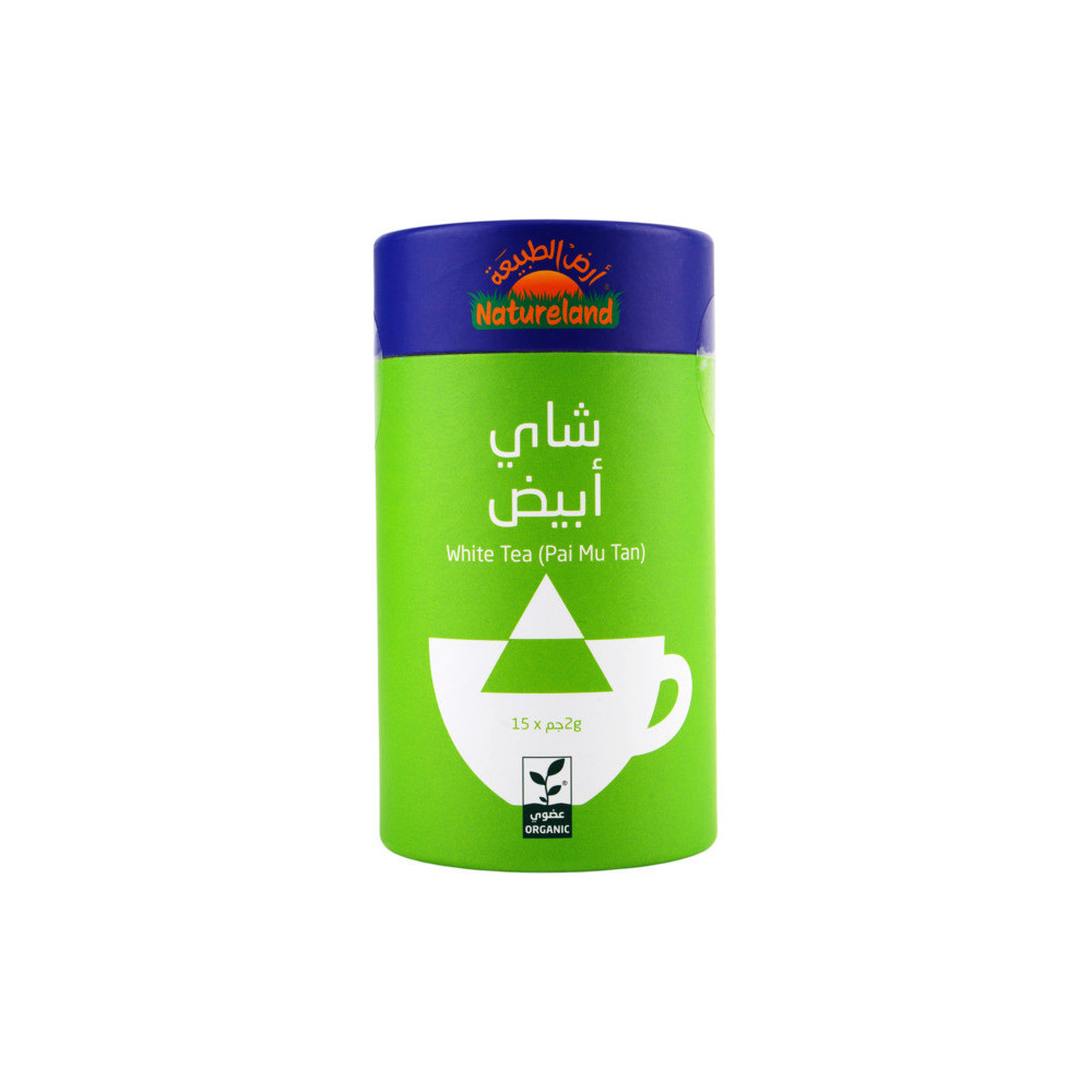 شاي أبيض 30جم عضوي ارض الطبيعة