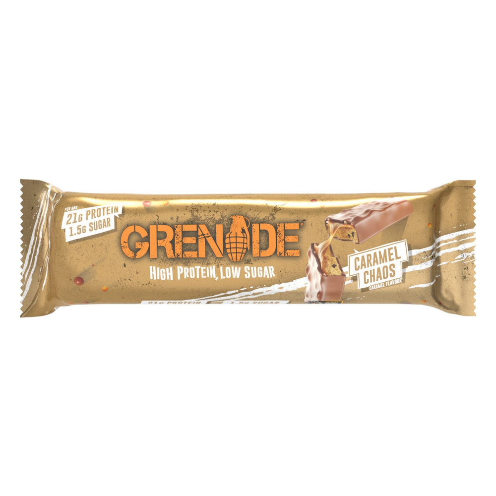 GRENADE CARAMEL CHAOS PROTEIN BAR 60gm