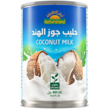 حليب جوز الهند من أرض الطبيعة ٤٠٠ مل